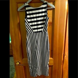 Black and white extra small striped Zara dress